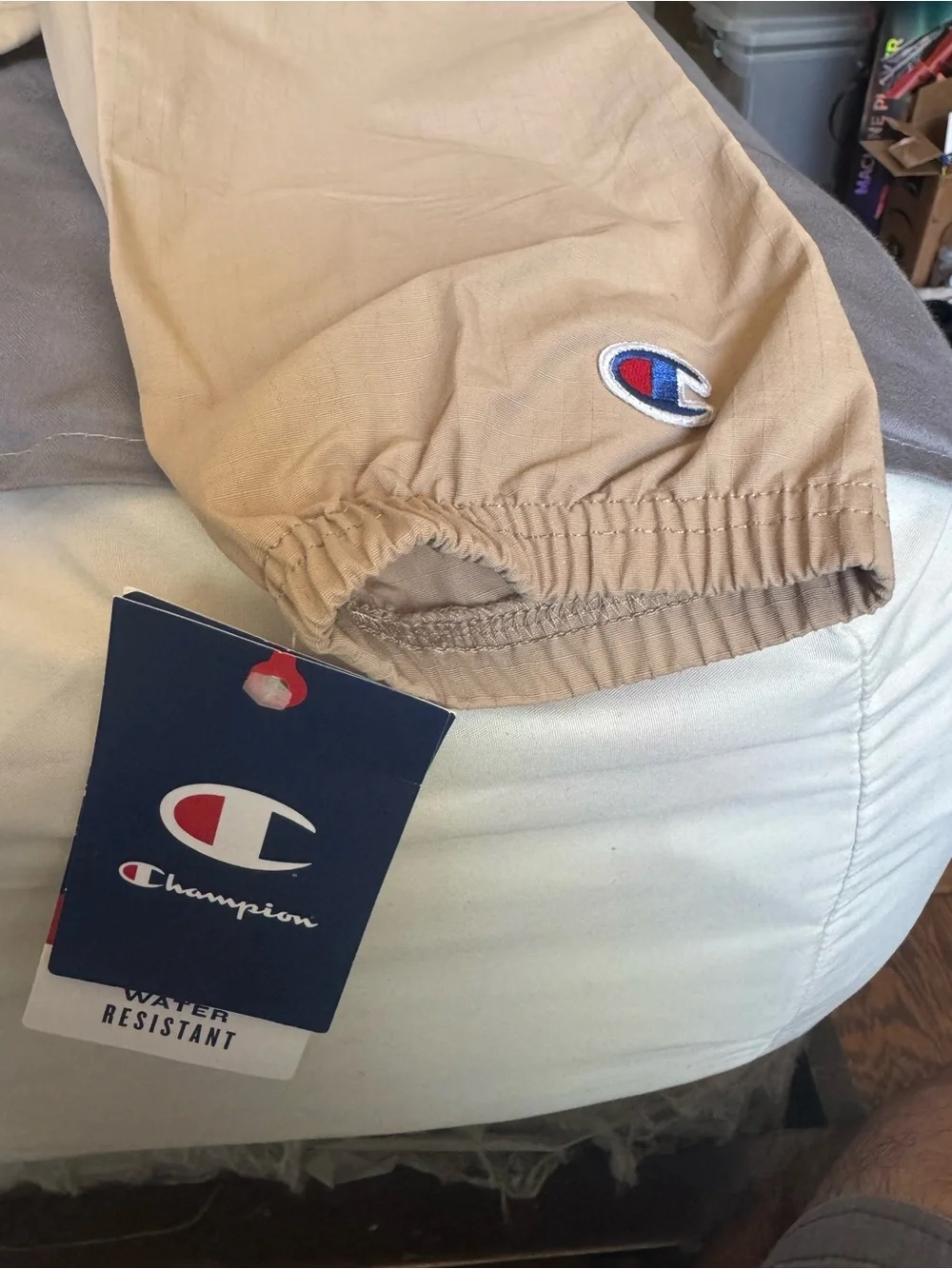 Champion Lightweight Hooded Anorak Jacket - Beige
